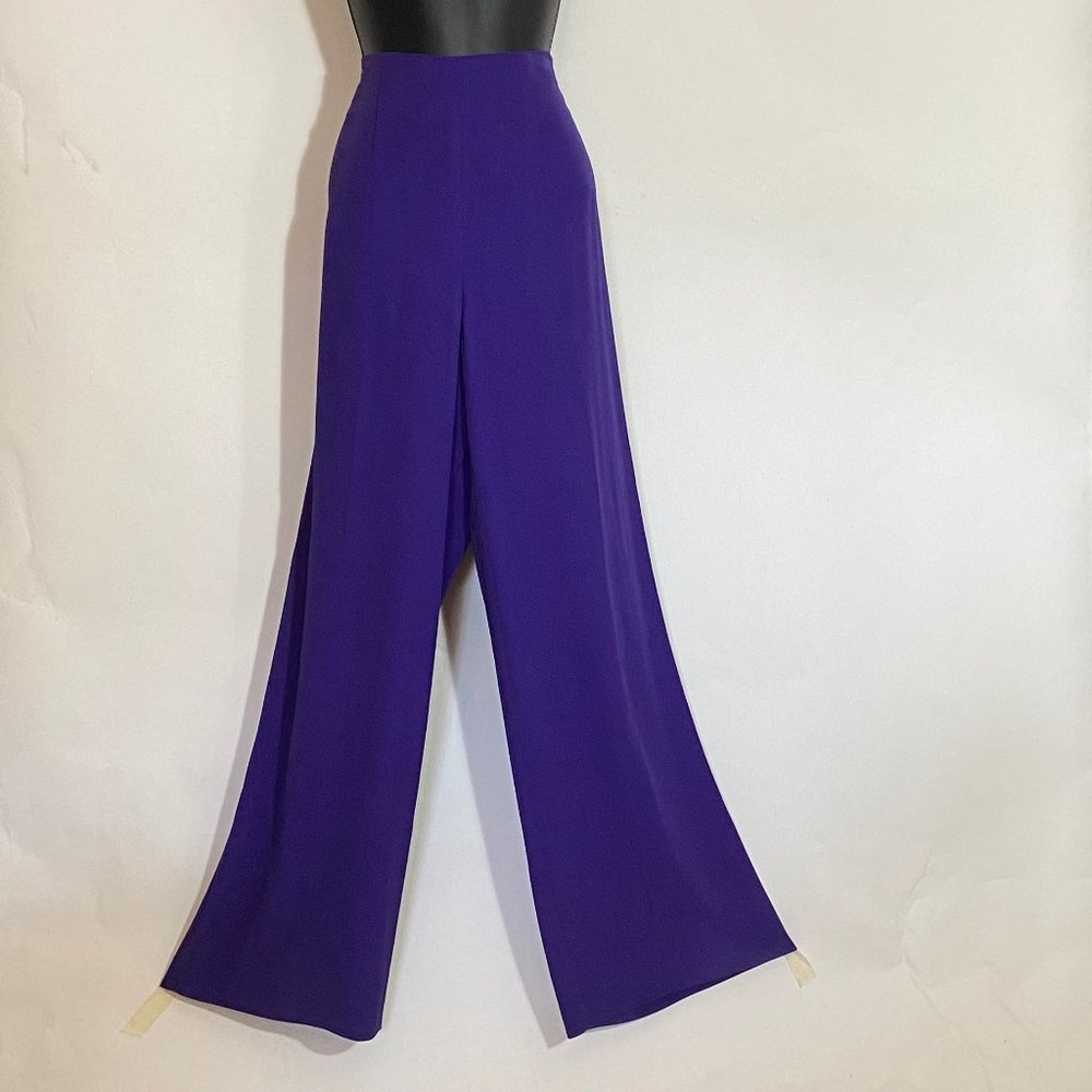 DOLCE & GABBANA Purple 90's Wide Leg Pants